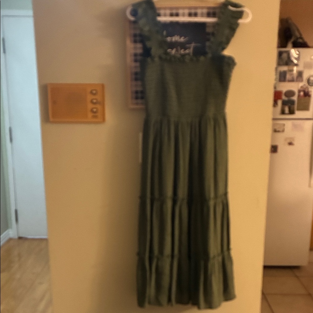 As U Wish Green Casual Dress